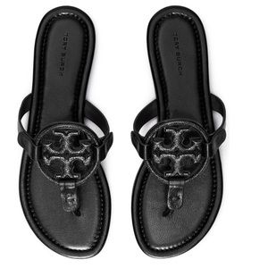 New Tory Burch Miller Pave Leather Sandal